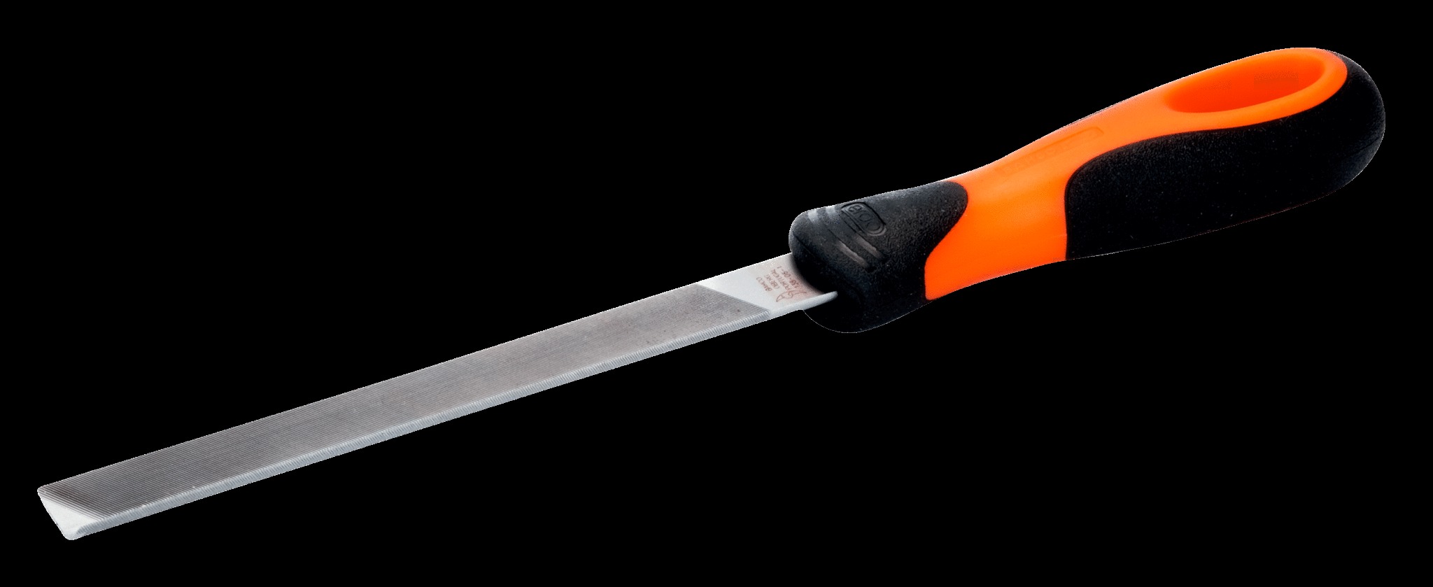 Bahco Mill saw file, 6", 15cm, 1SQ 1RE bastard, ergo handle