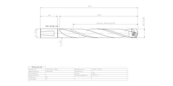 Guhring INTERCHANGEABLE INSERT HOLDER HT800 7XD 310 31,0-31,49 - Image 2