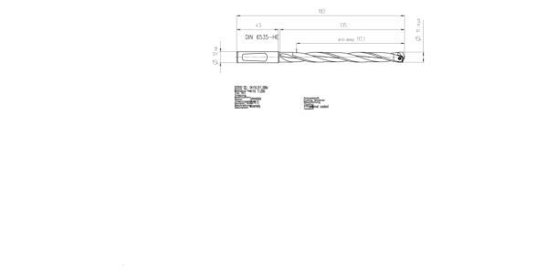 Guhring INTERCHANGEABLE INSERT HOLDER HT800 10XD 110 11,0-11,49 - Image 2