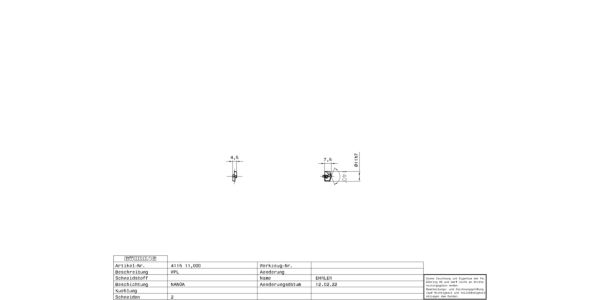 Guhring Carbide HT800 Interchangeable Drilling Insert. Fire Coated, For Stainless Steel - Image 2
