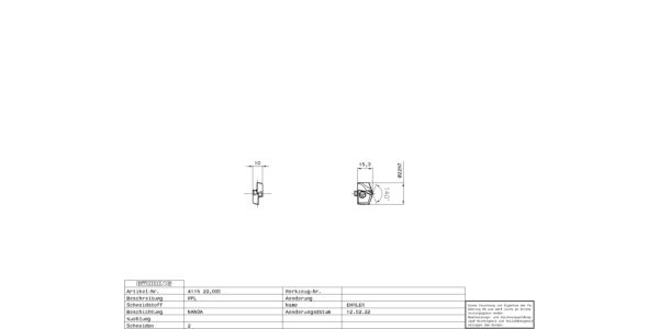 Guhring Carbide HT800 Interchangeable Drilling Insert. Fire Coated, For Stainless Steel - Image 2