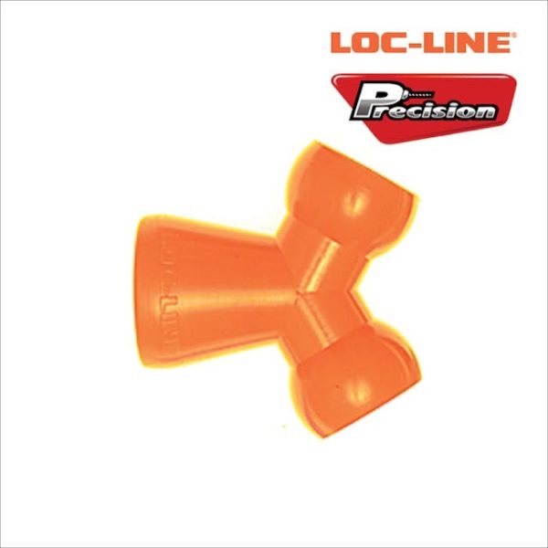 LOC-LINE 1/4 INCH SYSTEM Y FITTING BLACK (pk of 2)