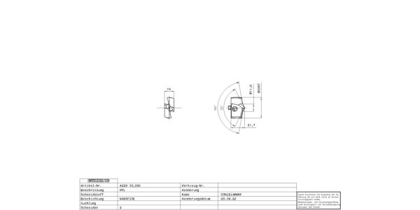 Guhring Carbide HT800 Interchangeable Beam Drilling Insert Fire Coated - Image 2