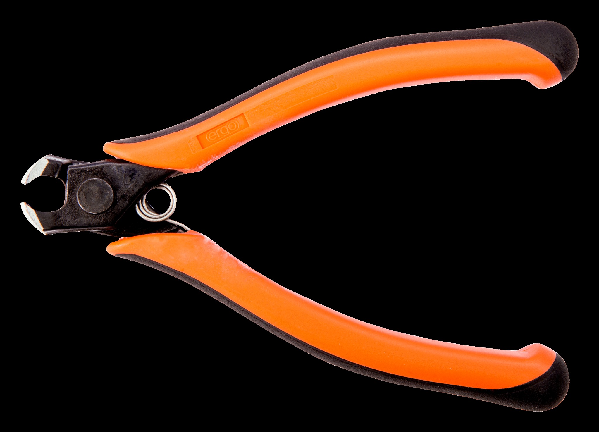 Bahco Ergo plier, oblique cutter, 20 deg angle head, 119mm, ergo sleeves with opening spring, flush cut - Image 2