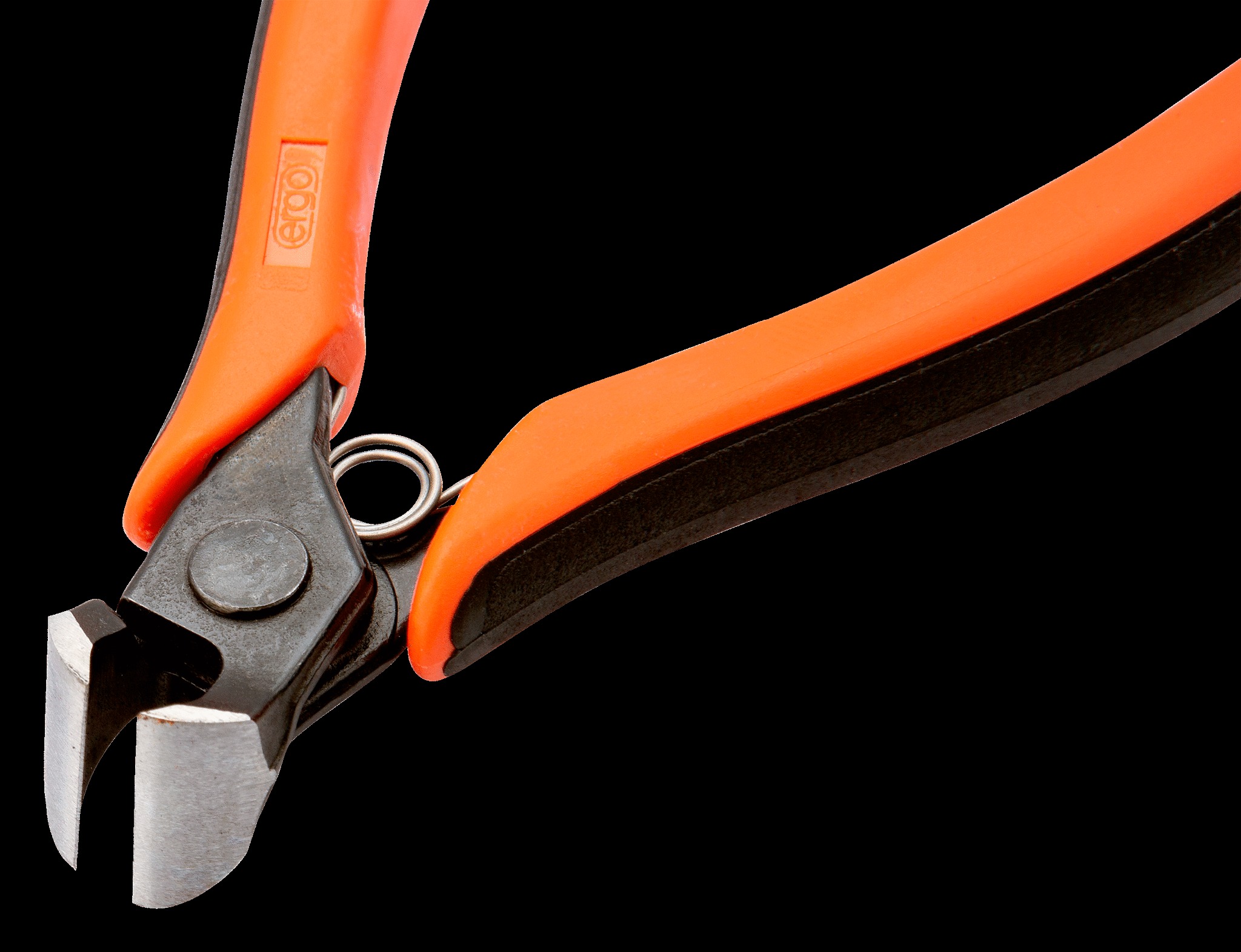 Bahco Ergo plier, oblique cutter, 20 deg angle head, 119mm, ergo sleeves with opening spring, flush cut - Image 4