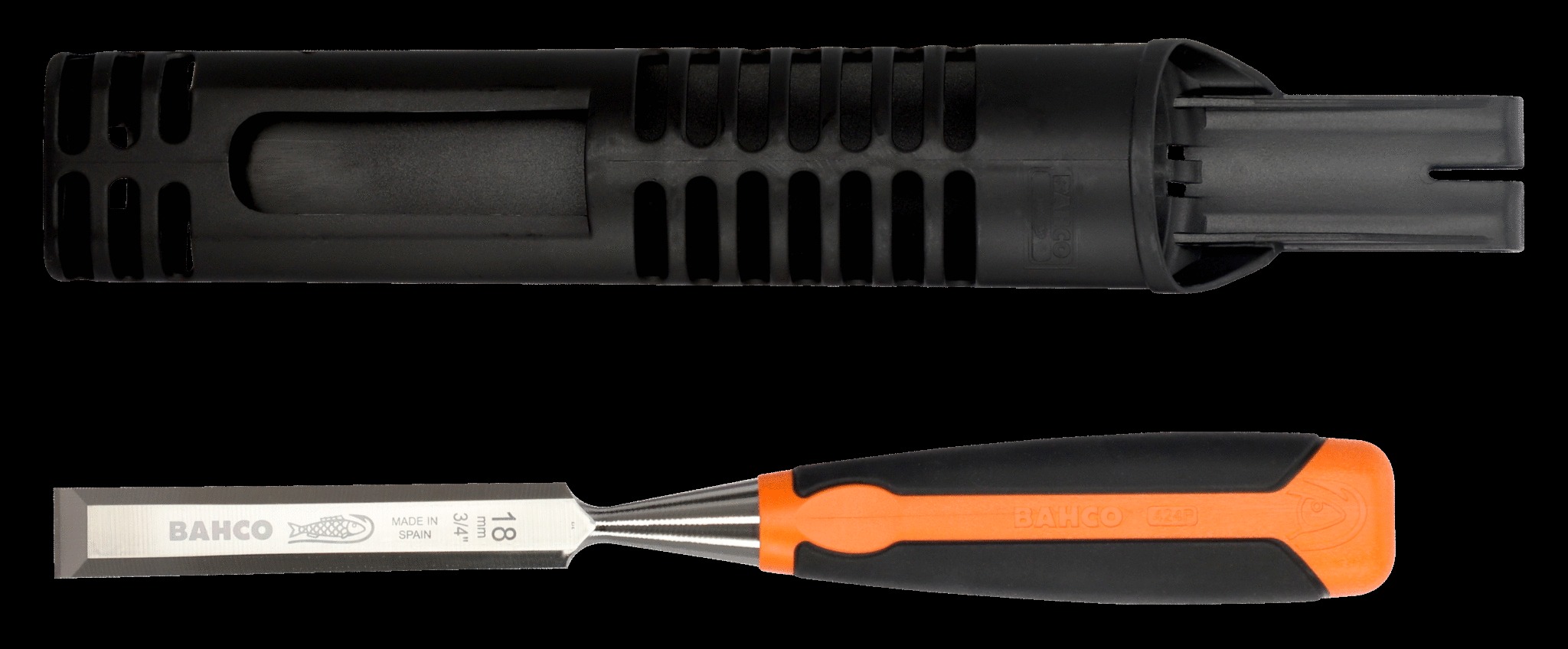 Bahco Woodworking Chisel with Rubberised Handle 22mm - Image 5