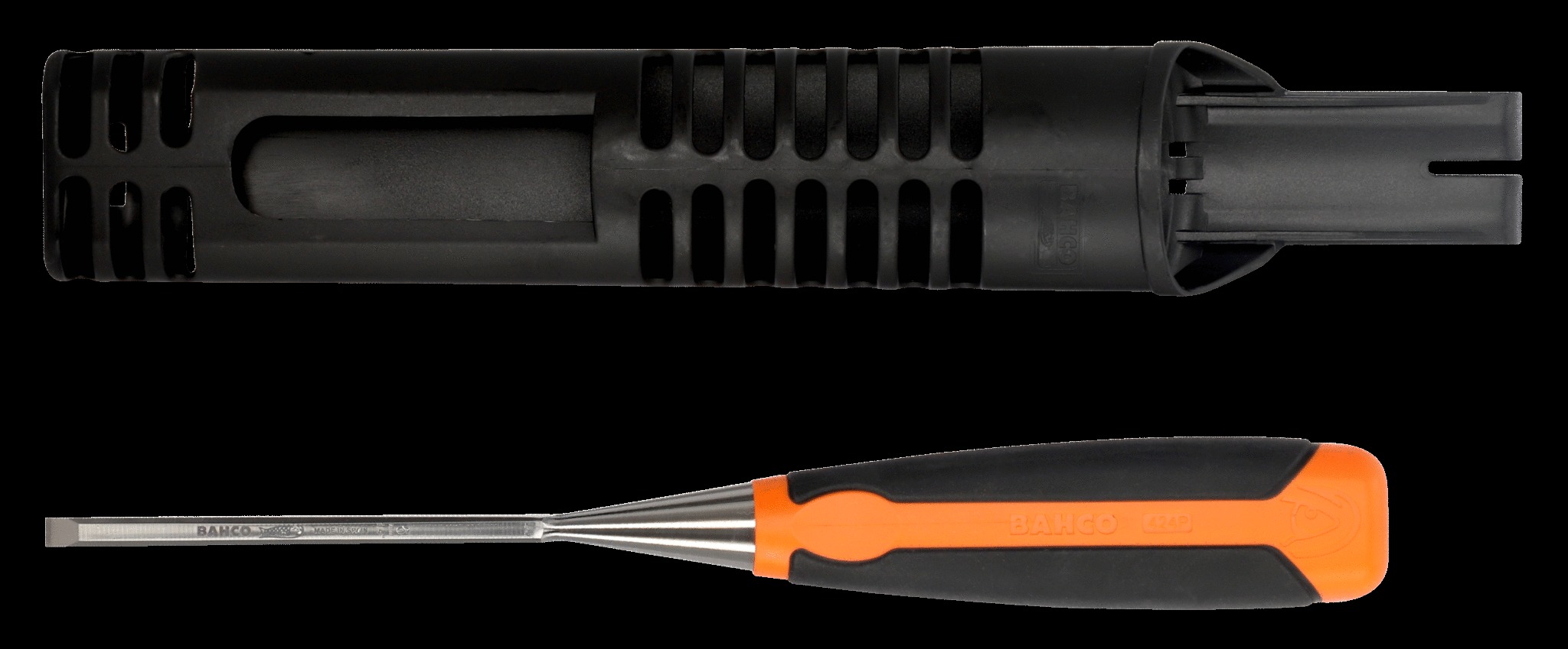 Bahco Woodworking Chisel with Rubberised Handle 35mm - Image 4