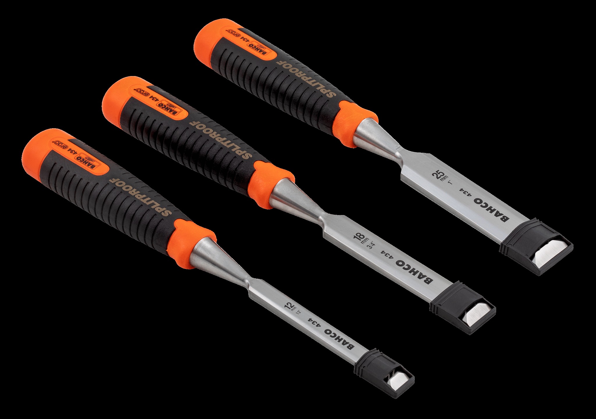 Bahco ERGO™ Splitproof Woodworking Chisel Set - 3 Piece - 12, 18 & 25mm - Image 5