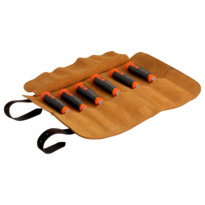 Bahco ERGO™ Splitproof Woodworking Chisel Set - 6 Piece in Leather Roll Pouch