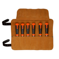 Bahco ERGO™ Splitproof Woodworking Chisel Set - 6 Piece in Leather Roll Pouch - Image 4