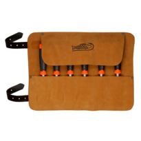 Bahco ERGO™ Splitproof Woodworking Chisel Set - 6 Piece in Leather Roll Pouch - Image 5