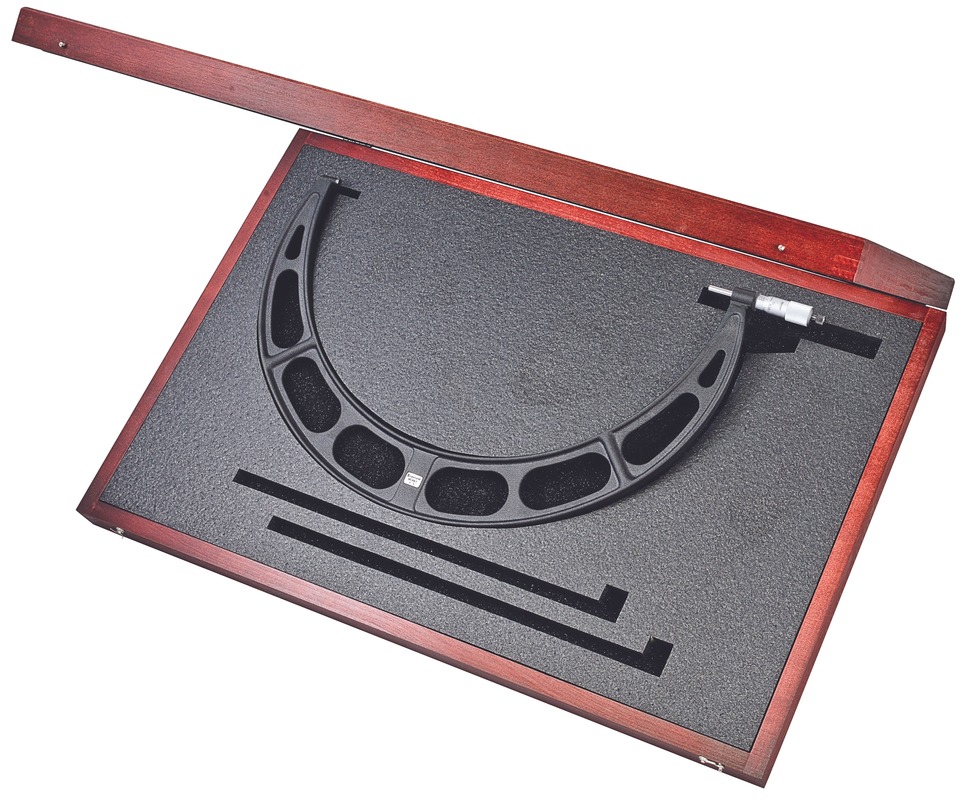 Starrett Micrometer 18-19in .001in Grad Carbide Faces Case 436.1XRLZ-19 Outside Micrometer