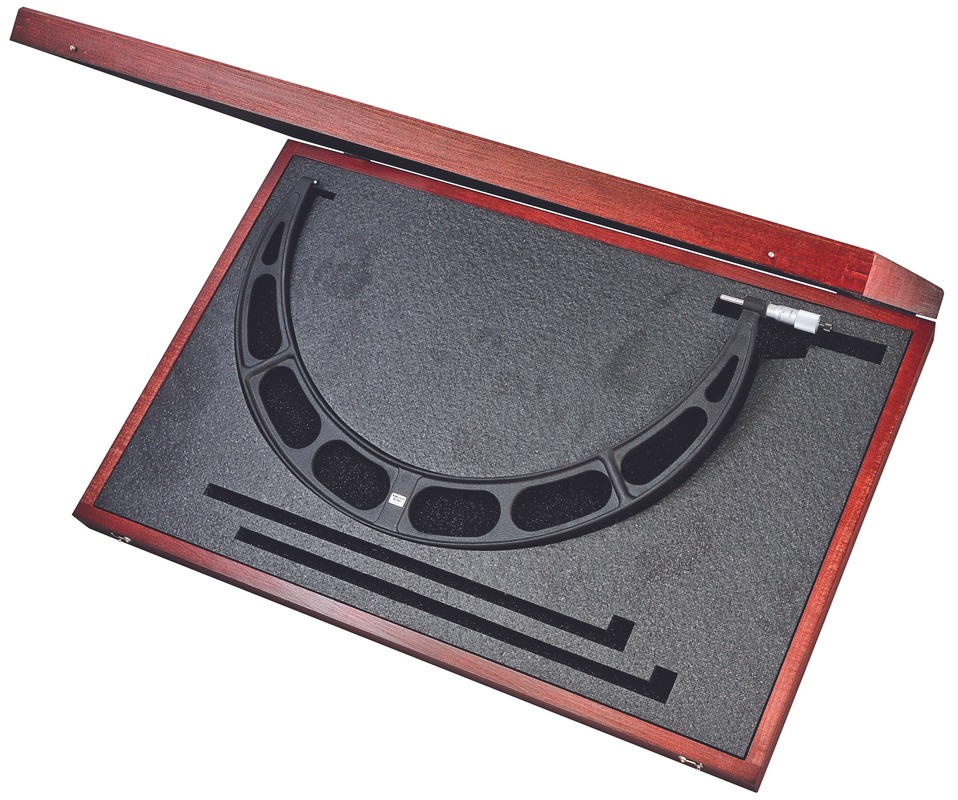 Starrett Micrometer 21-22in .001in Grad Carbide Faces Case 436.1XRLZ-22 Outside Micrometer