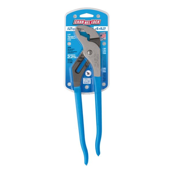 CHANNELLOCK - PLIER MULTIGRIP T&G VEE-JAW 305MM (12") CHANNELLOCK