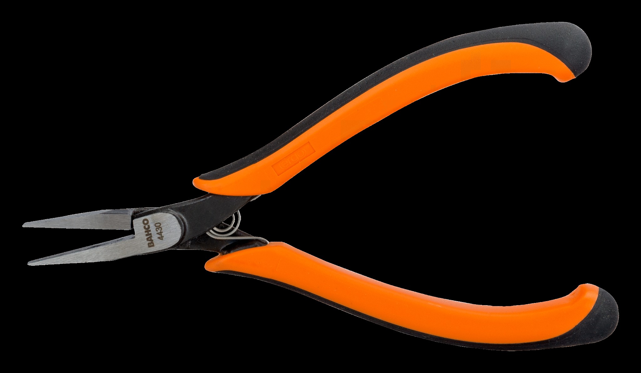 Bahco Ergo plier, flat nose, smooth jaw, 135mm, ergo sleeves with opening spring - Image 2