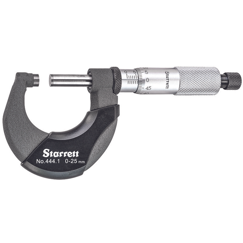Starrett - Micrometer 0-25mm 0.01mm Grad Carbide Faces