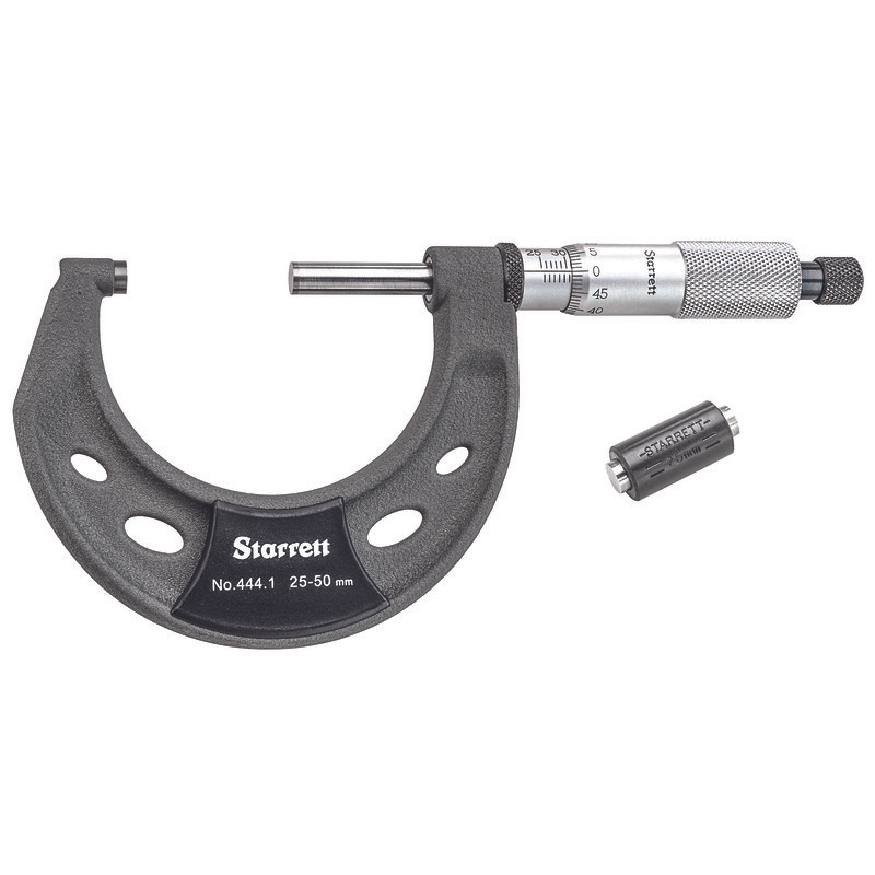 Starrett - Micrometer 25-50mm 0.01mm Grad Carbide Faces