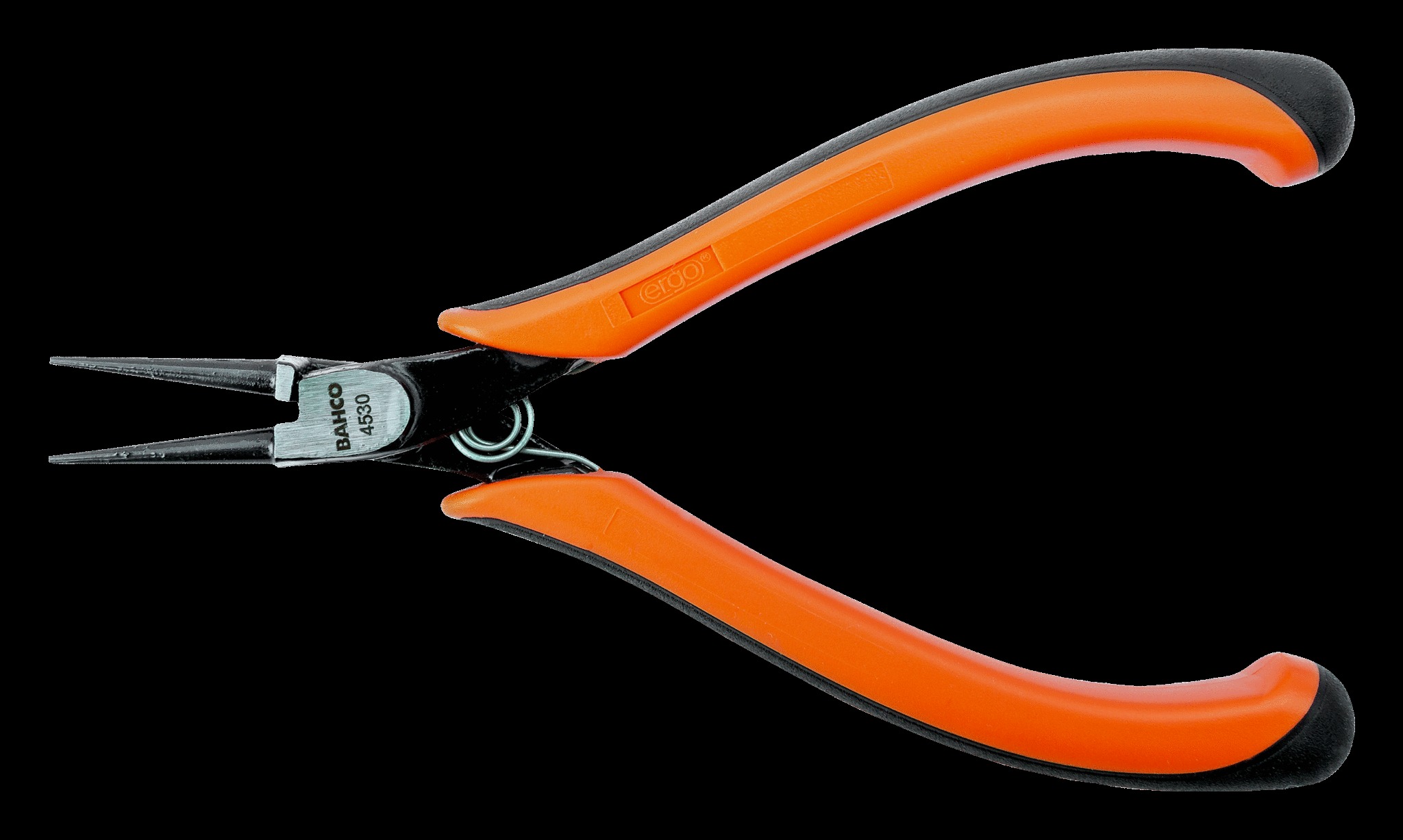 Bahco Ergo plier, round nose, 135mm, ergo sleeves with opening spring - Image 2