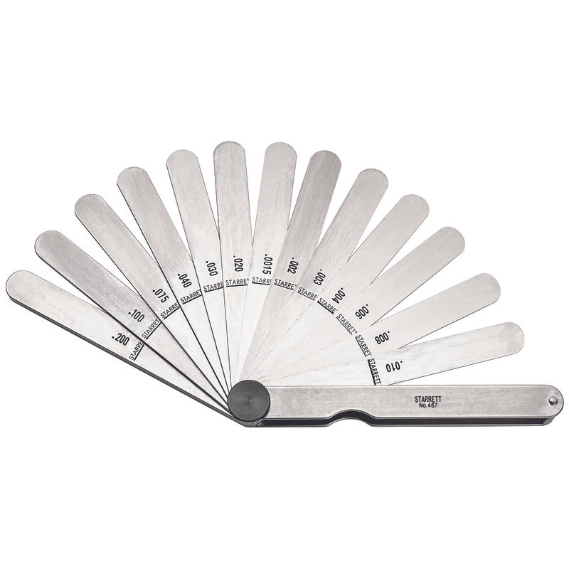 Starrett - Thickness Gage .0015-.200in Range 13 Leaves