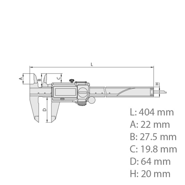 Mitutoyo DIGIMATIC CALIPER 500-708-20 - Image 2