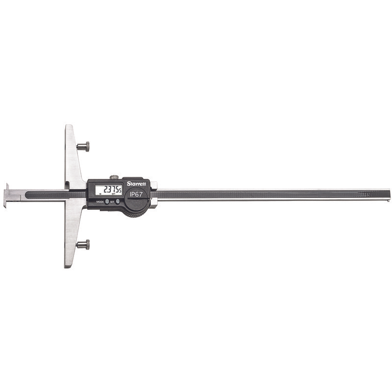 Starrett DIGITAL ELECTRONIC DEPTH GAGE - HARDENED STAINLESS STEEL - WATER RESISTANT 5004BZ-12/300 Electronic Depth Gage