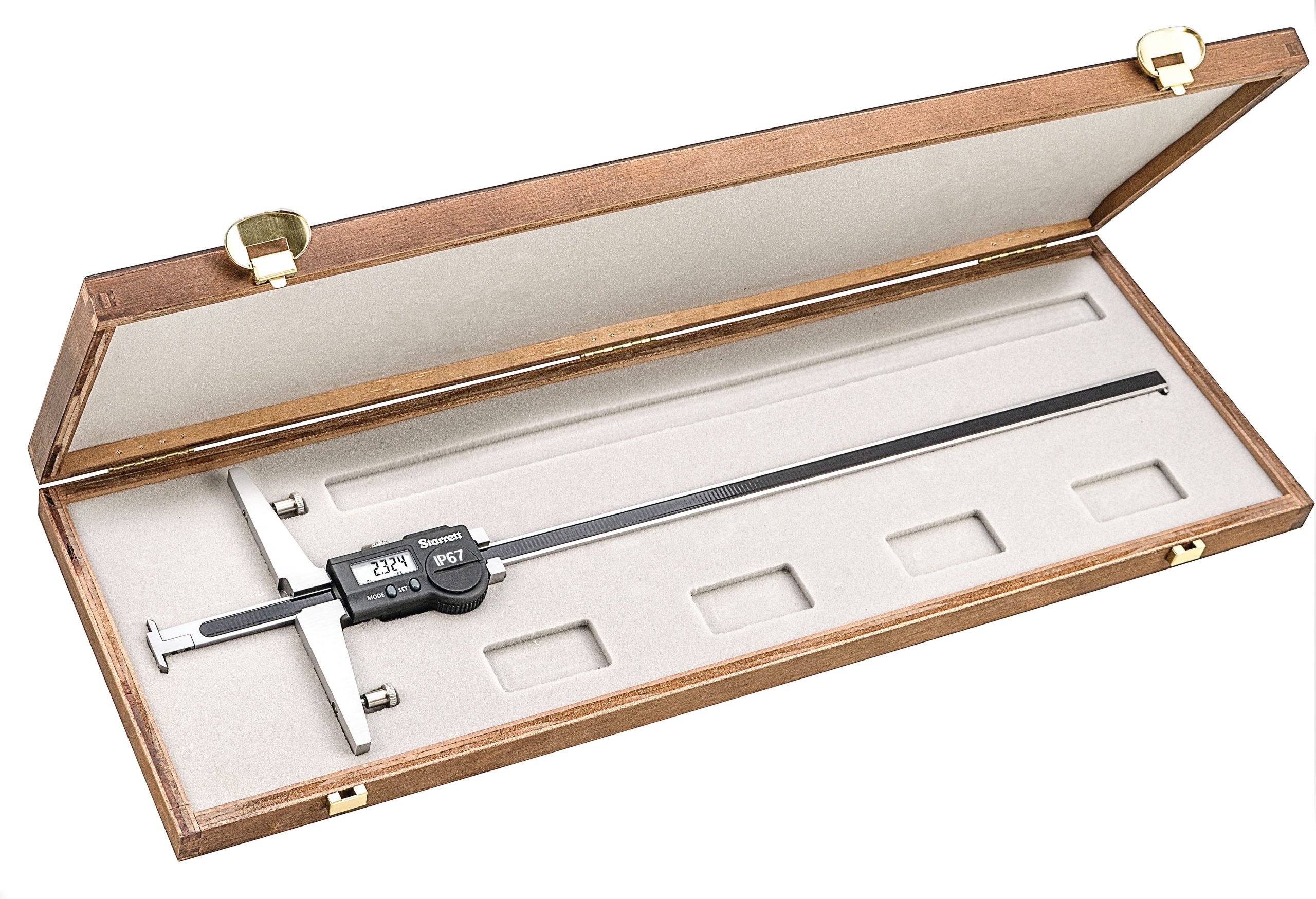 Starrett Electronic Groove Caliper Hardened Stainless Steel 5004BZ-16/400 Electronic Depth Gage - Image 2