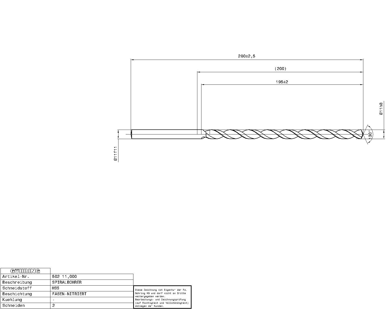Guhring Extra length twist drills series 1 HSS - Image 2
