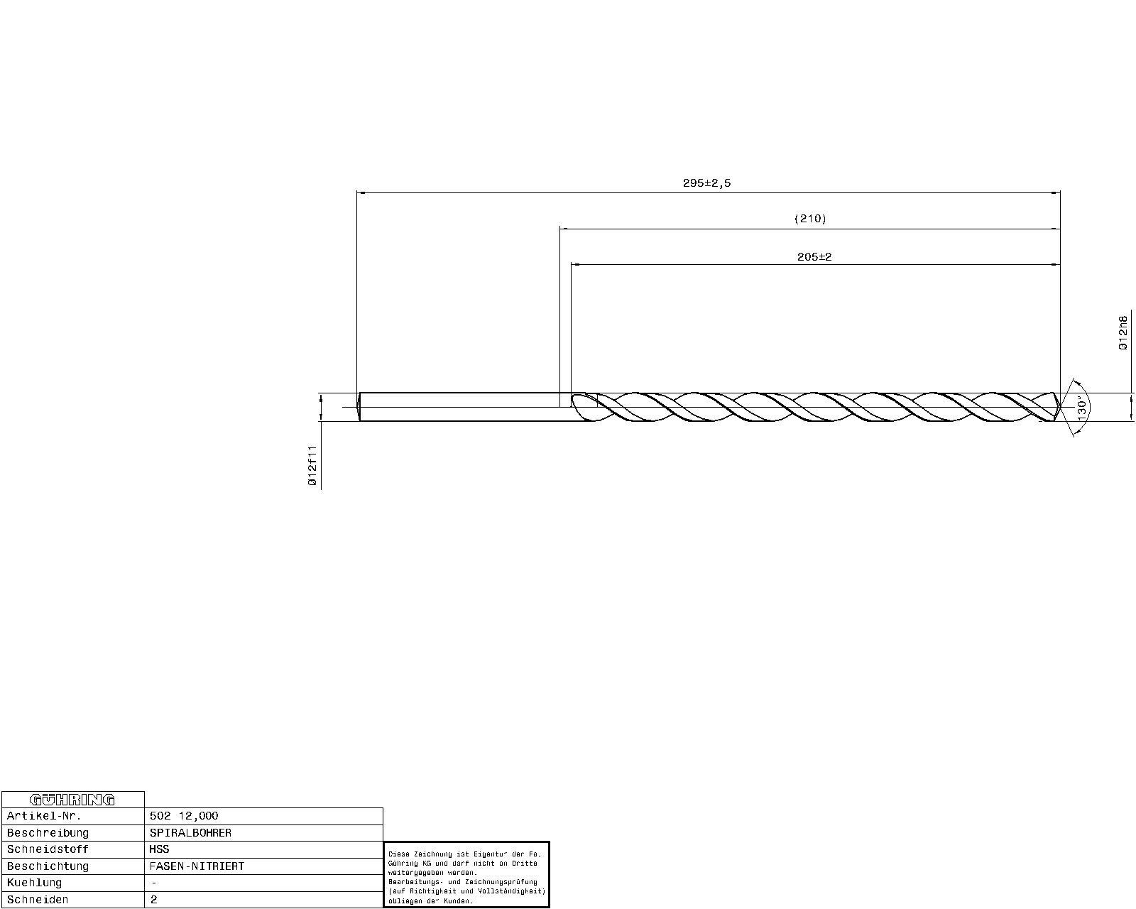 Guhring Extra length twist drills series 1 HSS - Image 2