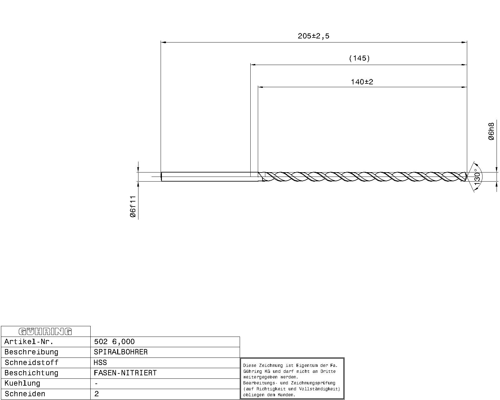 Guhring Extra length twist drills series 1 HSS - Image 2
