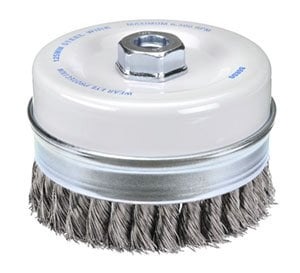 Bordo 125mm 2 Row 0.50mm Twist Knot Cup Brush