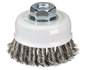 Bordo 100mm 1 Row 0.50mm Stainless Steel Twist Knot Cup Brush