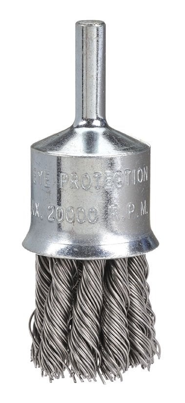 Bordo 19mm 0.5mm Steel Wire High Speed Twist Knot End Brush