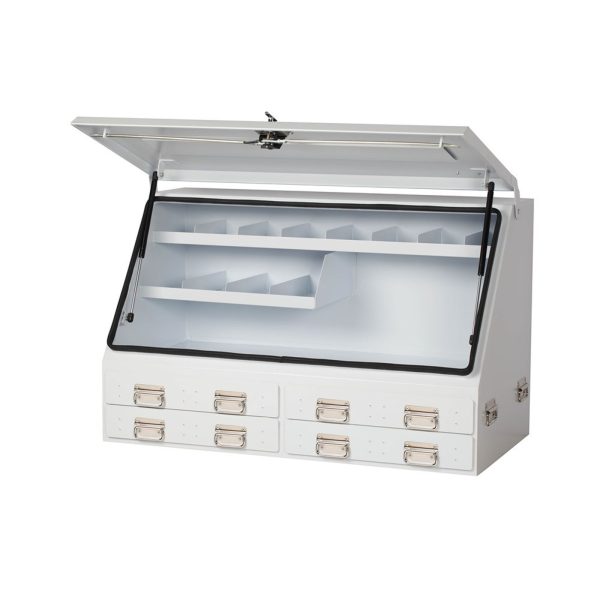 KINCROME 51204W UPRIGHT TRUCK BOX 4 DRW WHITE