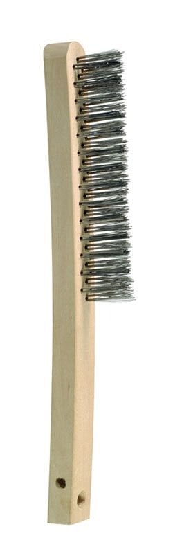 Bordo 0.35mm 3x14 Rows Steel Wire Long Wooden Handle Convex Brush