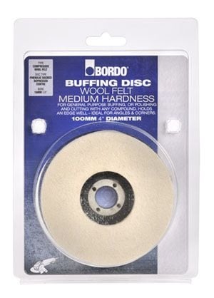 Bordo 100mm Wool Felt Buffing Disc