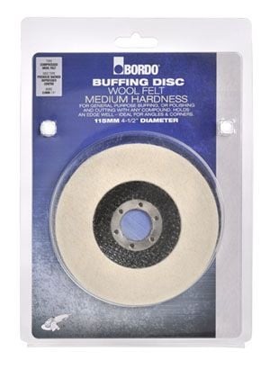 Bordo 115mm Wool Felt Buffing Disc