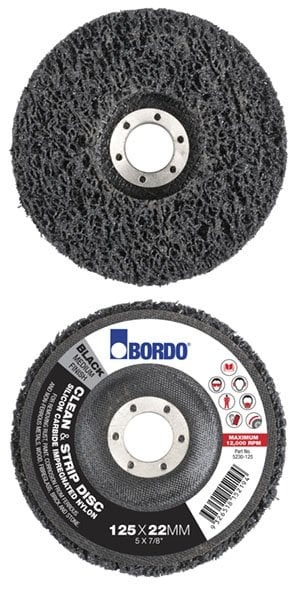 Bordo 125mm Black (medium finish) Clean & Strip Disc