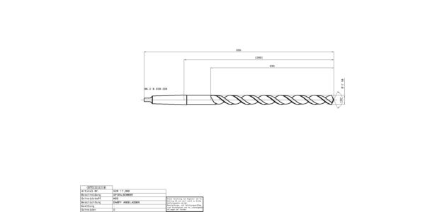 Guhring Xtra length drill-taper shank ser 1 HSS - Image 2