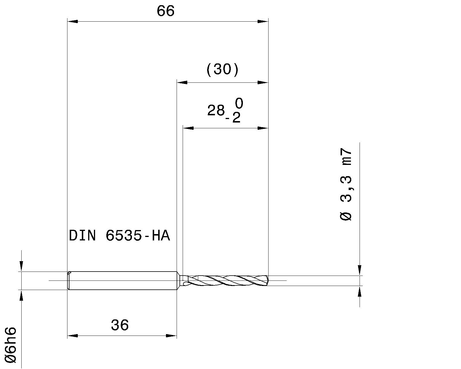 Guhring 5 x D ratio drill thru cool Carbide Fire Coated - Image 2
