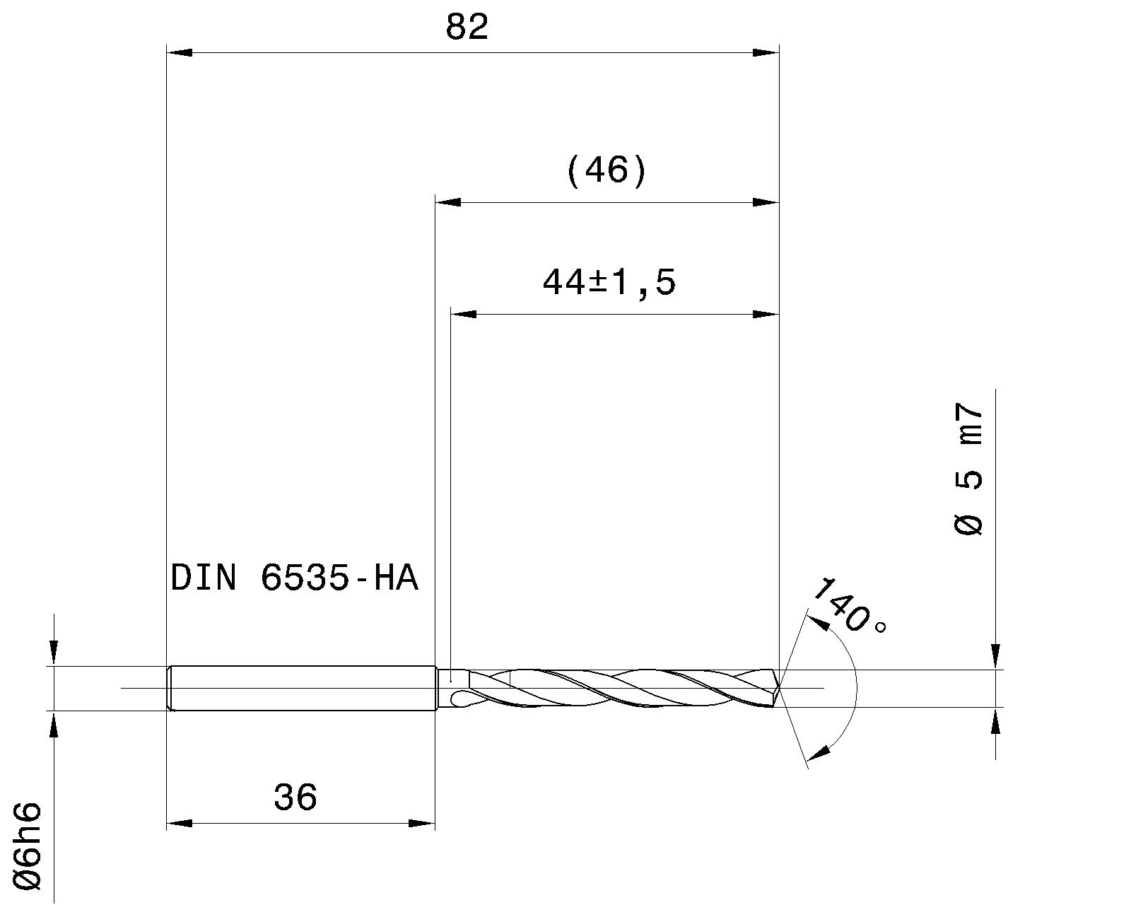 Guhring 5 x D ratio drill thru cool Carbide Fire Coated - Image 2