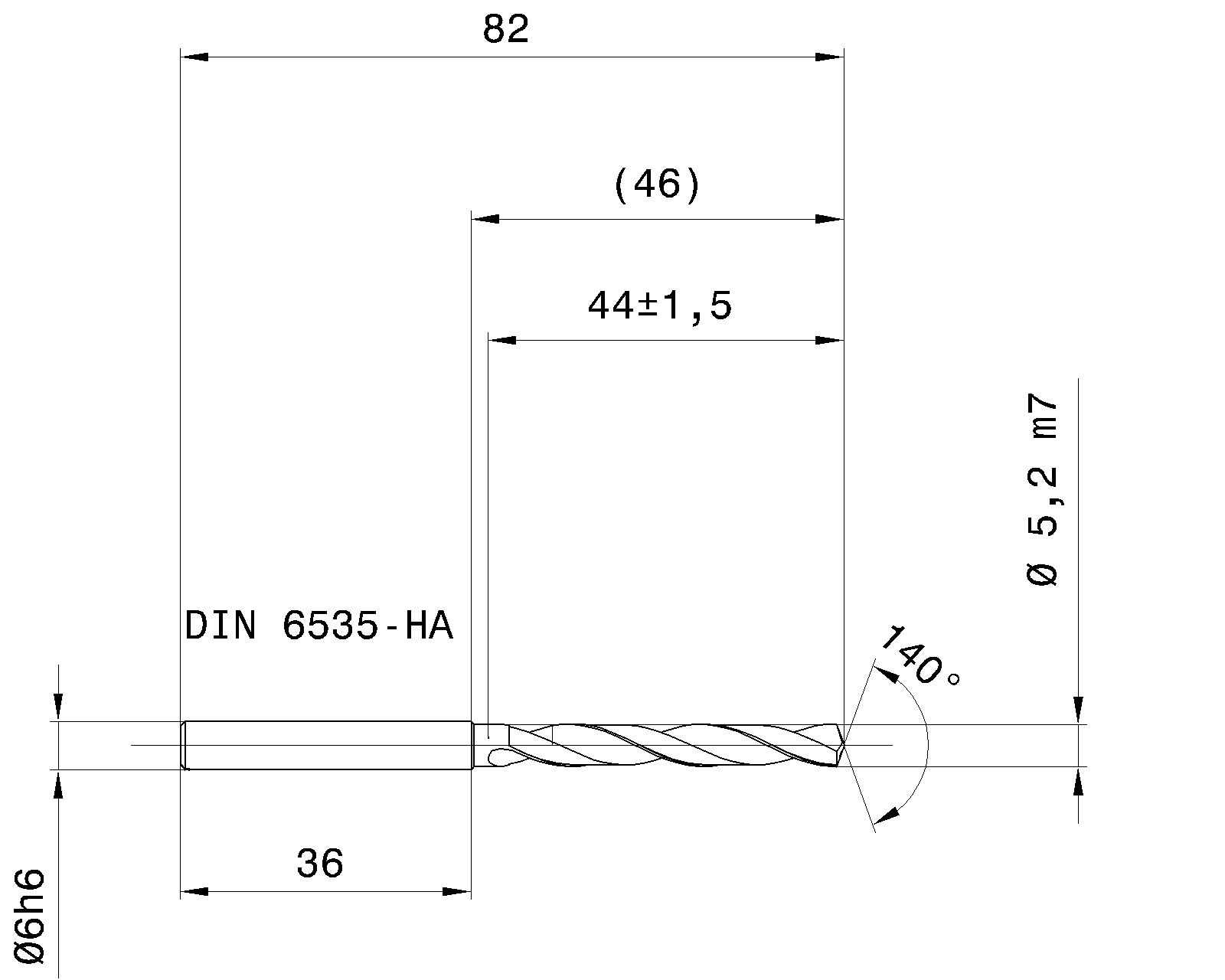Guhring 5 x D ratio drill thru cool Carbide Fire Coated - Image 2