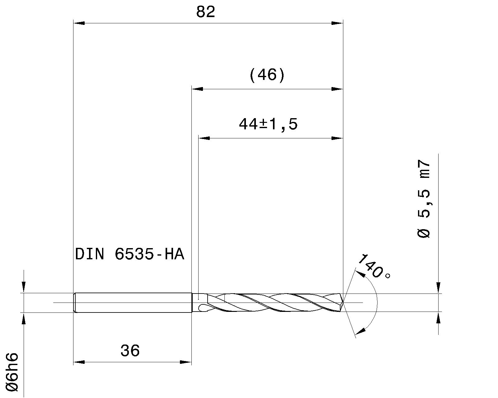 Guhring 5 x D ratio drill thru cool Carbide Fire Coated - Image 2