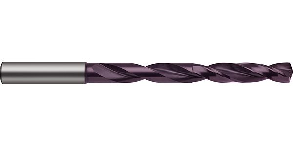 Guhring 7 x D ratio drill thru cool Carbide Fire Coated