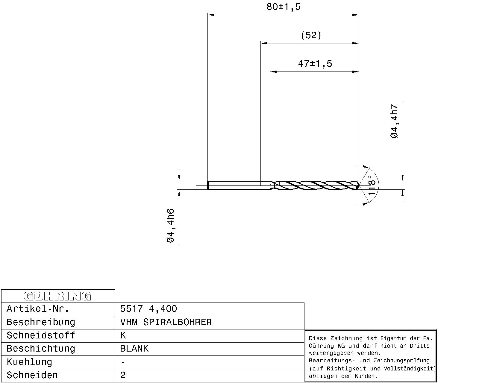Guhring Jobber drill Solid Carbide - Image 2