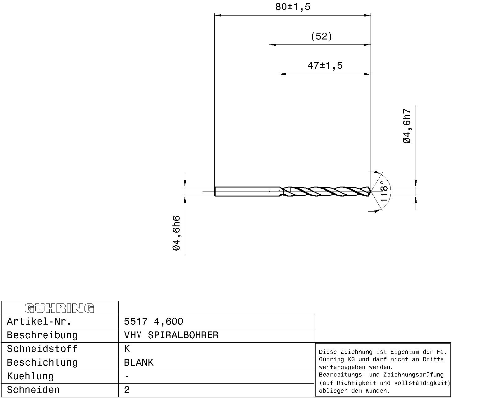 Guhring Jobber drill Solid Carbide - Image 2
