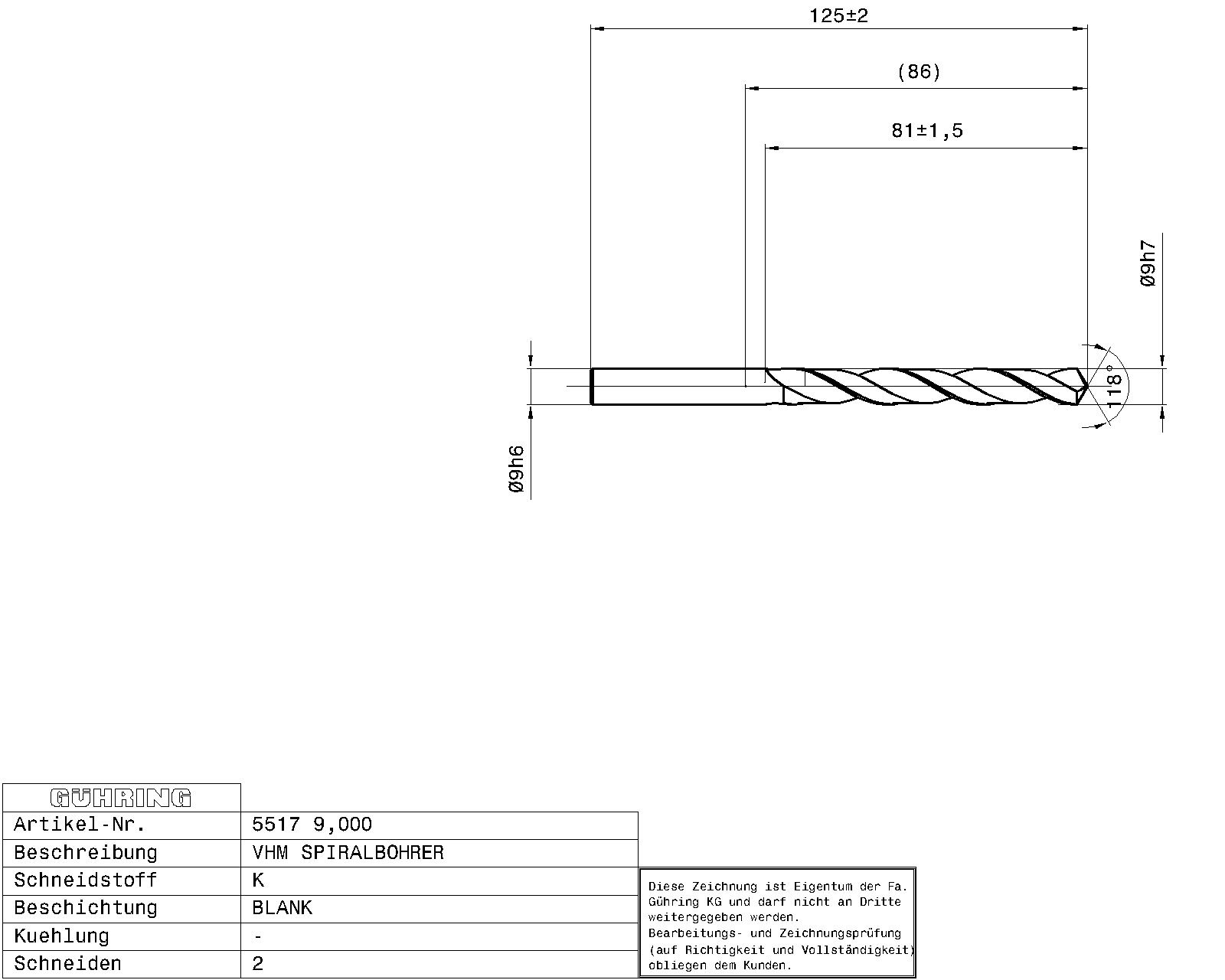 Guhring Jobber drill Solid Carbide - Image 2