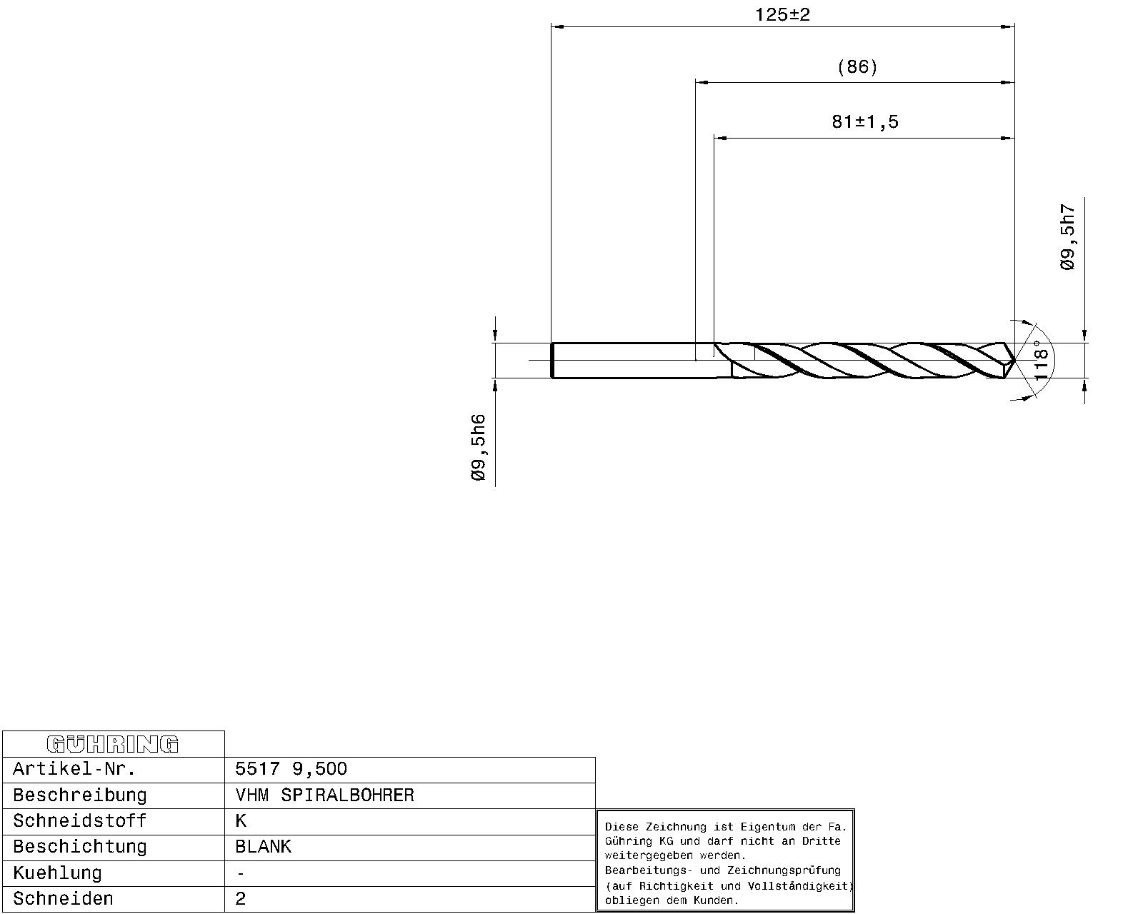 Guhring Jobber drill Solid Carbide - Image 2