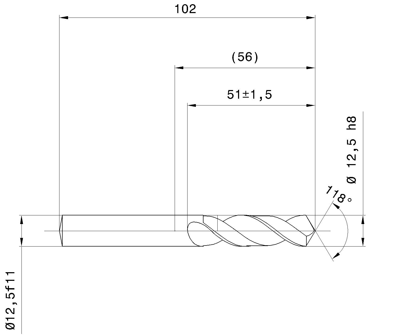 Guhring Stub drill HSCO TiN Coated - Image 2