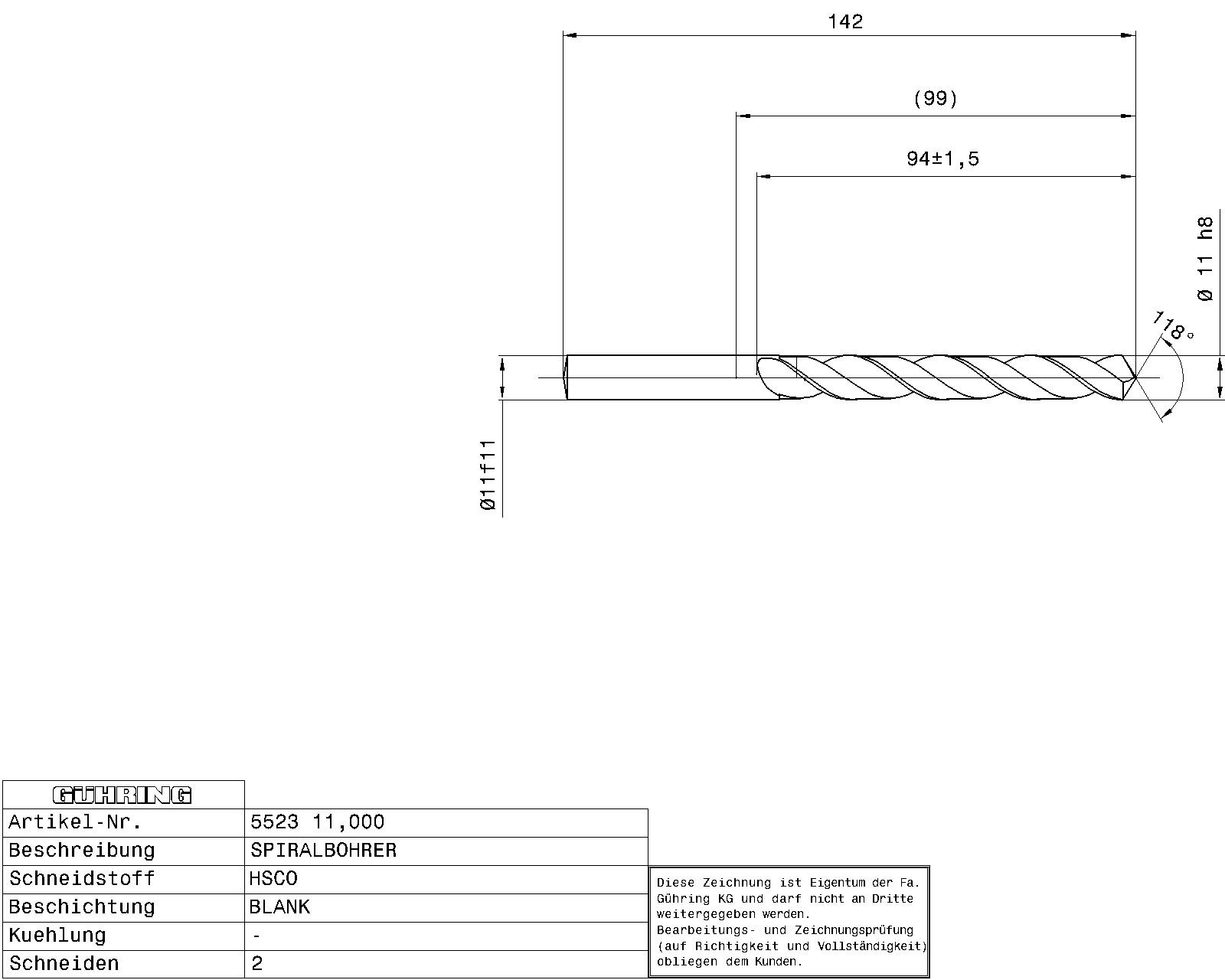 Guhring Jobber drill HSCO - Image 2