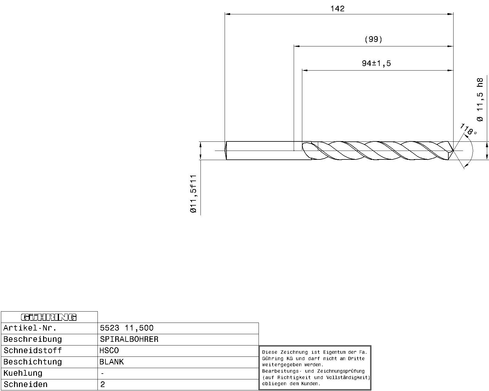 Guhring Jobber drill HSCO - Image 2